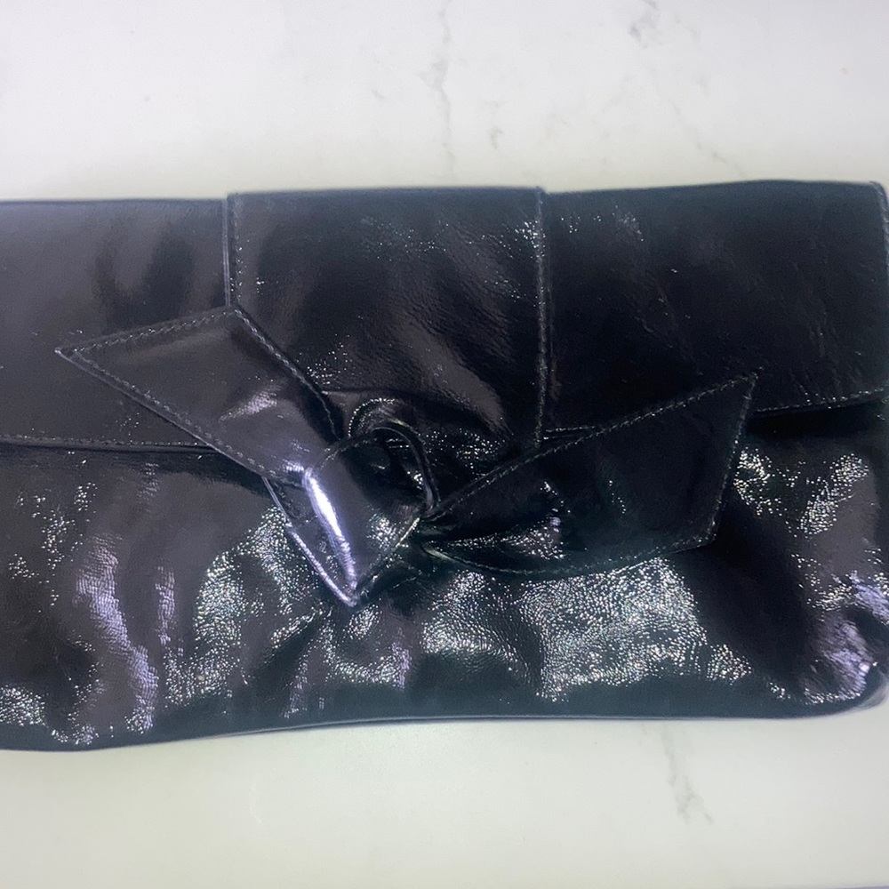 Genuine leather black Furla purse